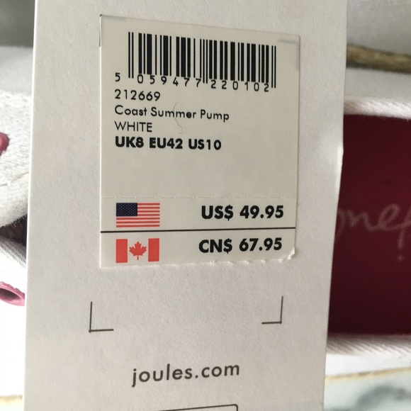 Coast Summer Sneakers. White. Size US 10. - Picture 3 of 3